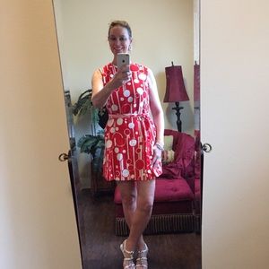 Vintage Red and White Romper